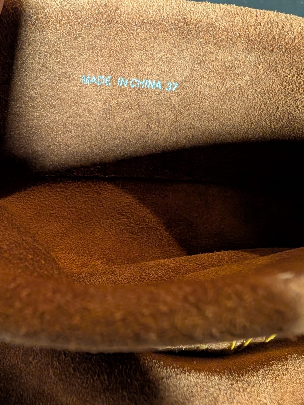 Aldo Size 37 Chestnut Brown Suede Embroidered Knee-High Boots - Picture 11 of 14
